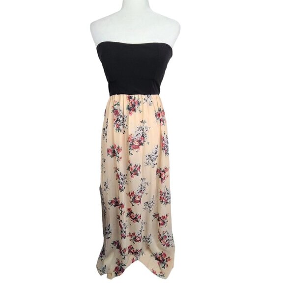 Bailey Blue Whimsical Strapless Long Maxi Whimsical Dress - Picture 1 of 7
